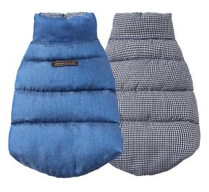 ZHONGYA Gilet en jean rembourré en coton double face coupe-vent très populaire pour chiens <span class=keywords><strong>Yorkshire</strong></span> Terrier, idéal pour l'hiver, pour chiots et animaux de compagnie - Product Image 5