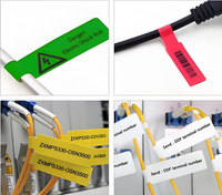 Étiquettes de câbles d'imprimante thermosensibles personnalisées utilisées dans l'industrie de l'énergie, la communication, les données et l'automobile