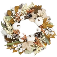 Karangan Bunga Hydrangea Sutra Hijau Besar Grosir, Tahan Air, Buatan Tangan, untuk Wisuda, Thanksgiving, Halloween