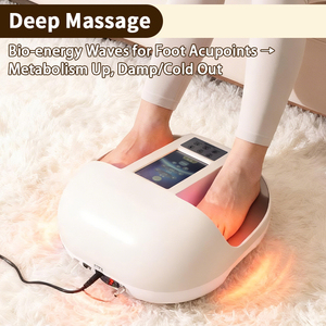 FUERLE Masseur de pieds EMS 2-en-1 + Ceinture chauffante à infrarouge lointain, Appareil de bien-être à double effet bio-énergétique, Ceinture chauffante pour Spa et Salon - Product Image 3