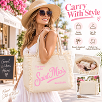 Sac fourre-tout en toile naturelle JC BASIC, série à fond structuré, personnalisable (OEM/ODM), impression sur mesure, faible MOQ, expédition mondiale, vente au détail