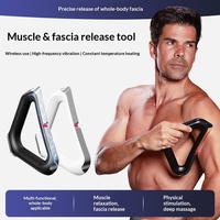 Couteau de massage vibrant chauffant sans fil rechargeable portable pour le corps entier, pour le relâchement des tissus profonds et le grattage musculaire des fascias