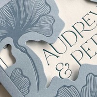 Carte d'invitation de mariage découpée au laser sur mesure, minimaliste, carrée, en papier spécial, faite sur commande