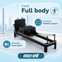 Réformateur de qualité studio aluminium Durable cadre noir Pilates réformateur Cadillac Machine réformateur Pilates