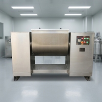 Mélangeur à ruban horizontal en acier inoxydable 304, 100L-500L, mélangeur de poudre en forme de U avec décharge automatique inclinable, qualité alimentaire CE