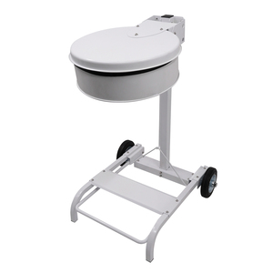 Commercial Foot Pedal Opening Garbage Trolley Mobile Stainless Steel Waste Cart with Lid Hygienic Design - Product Image 3