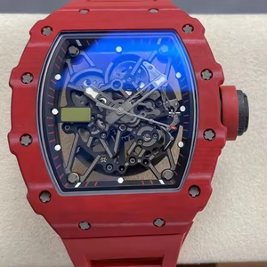 2026 Designer Red Carbon Fiber RM35-02 Men's <b>Automatic</b> Mechanical <b>Watch</b>, High-Quality Sapphire Crystal Hollow <b>Skeleton</b> <b>Watch</b> - Product Image 1