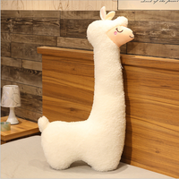 Oreiller en peluche alpaga de grande taille en forme d'animal mignon jouet en peluche de mouton personnalisé jouet en peluche d'alpaga géant
