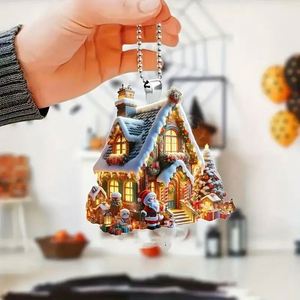 Ornements de Noël en acrylique en gros : décorations créatives pour arbre et Père Noël, à suspendre pour voiture et maison, articles artisanaux - Product Image 3