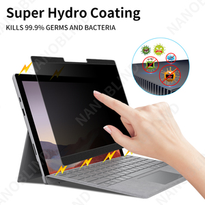 Pantalla DE PRIVACIDAD magnética de 4 vías para <span class=keywords><strong>Surface</strong></span> <span class=keywords><strong>Pro</strong></span> <span class=keywords><strong>7</strong></span> <span class=keywords><strong>Plus</strong></span>/<span class=keywords><strong>7</strong></span>/6/5/12,3 de 4/3 pulgadas, filtro antibacteriano antiespionaje con bloqueo de luz azul - Product Image 5