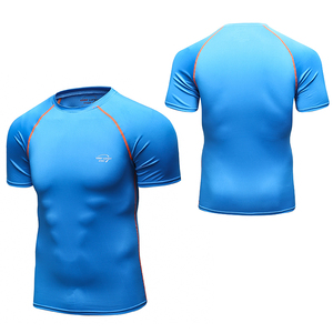 90% poliéster y 10% spamdex Cody Lundin <span class=keywords><strong>super</strong></span> confort de músculo hombres deportes de compresión de gimnasio t camisa - Product Image 2