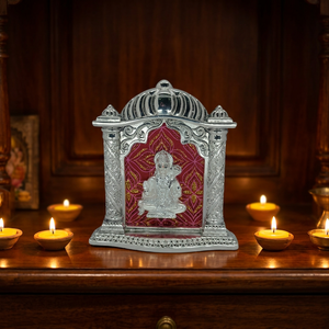 Idole décorative de Hanuman en acier inoxydable, sculpture artisanale de dieu hindou pour la maison, le temple, la méditation, l'autel, ou comme cadeau de mariage. - Product Image 4