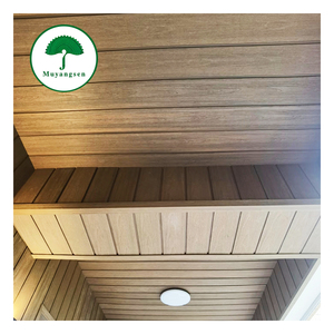 Échantillon gratuit de panneaux muraux extérieurs en composite WPC, aspect bois, <span class=keywords><strong>anti</strong></span>-<span class=keywords><strong>moisissure</strong></span>, sans joint, pour décoration extérieure, revêtement mural pour plafond extérieur - Product Image 2