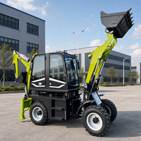 Mini-chargeuse compacte articulée LUYU 4x4, tractable, diesel, avec hydraulique