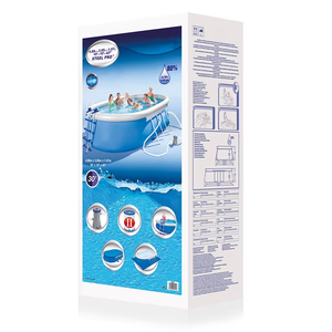 <span class=keywords><strong>Piscine</strong></span> hors sol ovale <span class=keywords><strong>Bestway</strong></span> 56447 Steel Pro Family, structure en acier, 4,8 m x 3,05 m x 1,07 m, montage rapide - Product Image 6