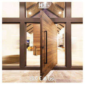 Puertas Pivotantes de Entrada de Madera Maciza de Diseño Moderno para el Hogar, Estilo Chino, para Apartamentos, Gran Venta - Product Image 2