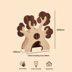 Ahşa. yapılmış en son çok fonksiyonlu büyük Hamster postunun orijinal tasarımı. - Product Image 5