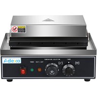 Machine à gaufres corn dog professionnelle, appareil de cuisson de saucisses antiadhésif de comptoir avec minuterie et contrôle de température pour snack-bars et traiteurs