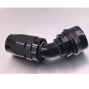 Raccord de tuyau de liquide de refroidissement Haofa AN4 AN6 AN8 AN10 AN12 noir, coude à 90 degrés pour modification automobile - Product Image 1