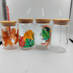 <span class=keywords><strong>Prix</strong></span> usine 750ml 850ml Bouteille de jus de café en verre transparent avec couvercle en bambou et paille - Product Image 2