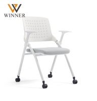 Chaises de conférence pliables modernes et confortables avec tablettes d'écriture pour l'école