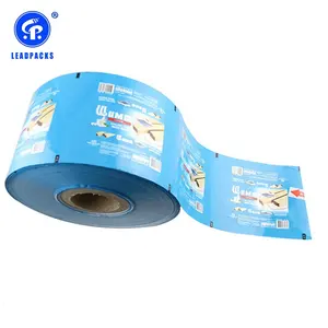 Plastic Voorraad 35Mm Pe Polyethyleen Iriserende Gelamineerd Verpakking Zak Film Roll Print Transparante Stretch Film Verpakking Film Zachte