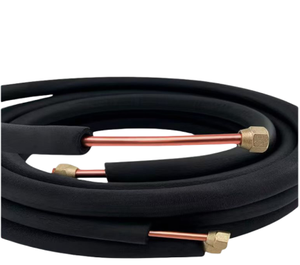 Vente chaude 1/4 + 1/2 .<span class=keywords><strong>20m</strong></span> 30m r22 r32 r410 Kits d'installation de tubes de cuivre d'isolation de climatisation r22 r32 r410 - Product Image 4