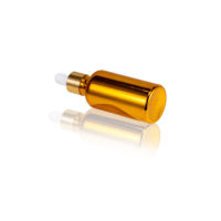 Fantaisie or placage galvanoplastie verre huile essentielle rouleau bouteilles 5ml à 100ml tailles compte-gouttes joint Carton emballé goutte pour les yeux utilisation