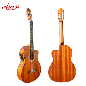 Guitarra Eléctrica clásica hecha a mano, guitarra de cuerda de nailon, precio barato, venta al por mayor - Product Image 1
