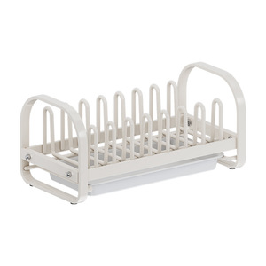 Draining Dish Rack With Tray Quick Dry Kitchen Counter Storage <b>Plate</b> Holder Square Shape - Product Image 5