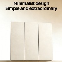 Applique murale beige crème, interrupteur/prise 1/2/3/4 voies, ultra-mince, haute qualité, élégante, personnalisable OEM/ODM, avec logo