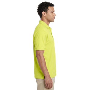 เสื้อเชิ้ตผู้ชายสีเขียวมะนาวแขนสั้น ผ้าฝ้าย 100% ทรงปกติ สวมใส่สบาย ติดกระดุม ผ้าทอ - Product Image 3
