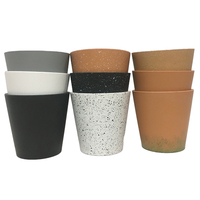 OEM/ODM Pots d'intérieur en plastique mélamine à bas prix Décoration intérieure Fournitures de jardinage Jardinières en gros Pot de fleur d'extérieur