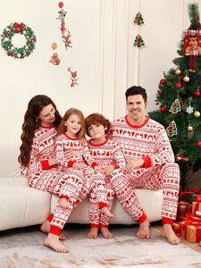 Noel eşleştirme aile pijamaları Xmas karikatür Santa Elk baskı Pjs yetişkin çocuk giyim parti tatil pijama pijama setleri - Product Image 6