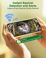 Boîte intelligente pour hamster avec caméra, anti-prédateur, caméra de surveillance pour animaux de compagnie Wi-Fi 2K HD pour la maison des écureuils