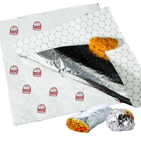 Papier d'aluminium en nid d'abeille pour l'emballage des hamburgers et des kebabs