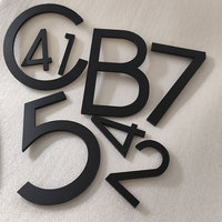 Numéros d'adresse de maison flottante modernes personnalisés, numéros de porte en acrylique découpés au laser, numéros d'adresse de maison en métal pour l'extérieur