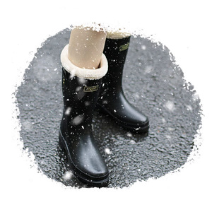 <span class=keywords><strong>Botas</strong></span> de <span class=keywords><strong>lluvia</strong></span> antideslizantes impermeables cálidas de Invierno para <span class=keywords><strong>mujer</strong></span>, modelo alto de moda, <span class=keywords><strong>botas</strong></span> de <span class=keywords><strong>nieve</strong></span> para exteriores, zapatos de <span class=keywords><strong>lluvia</strong></span> térmicos al por mayor de piel - Product Image 5