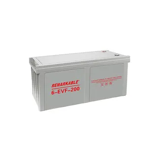 卓越的OEM Agm太阳能深循环电池12v 200ah洗涤器电池M8密封通用灰色，黑色或定制12个月61