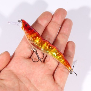 Esche Artificiali Rigide MI139 da 10,5 cm e 13g a Forma di <span class=keywords><strong>Gamberetto</strong></span> <span class=keywords><strong>con</strong></span> Amo a Piuma per la <span class=keywords><strong>Pesca</strong></span> - Vendita all'Ingrosso - Product Image 3