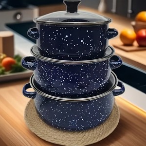 New 20Cm Bán Buôn Hiện Đại Điện Gốm Soong Nấu Ăn Nồi Bộ Với Đúc Sắt Dưới - Product Image 1
