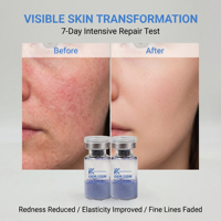 Poudre lyophilisée de peptide de cuivre bleu CU50, peptide stérile GHK-CU CU100, anti-âge personnalisé, fabricant source OEM ODM