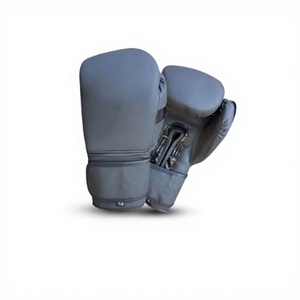 Hot Sale PU Leather Customized Color 4oz 6oz 8oz High Quality <b>White</b> Training <b>Boxing</b> <b>Gloves</b> for Closure Adjustable Wrist Strap - Product Image 1