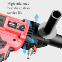 Perceuse à main sans eau 1800W, 0-2100 tr/min, pour le perçage de briques, murs en béton, carottage diamanté ZZ 9110