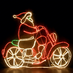 Décoration de Noël extérieure avec motif de Père Noël en LED 2D - Product Image 1