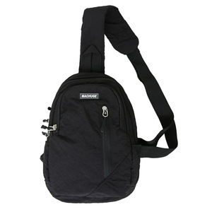 Sac à dos minimaliste en nylon résistant à l'eau, couleur unie, multi-poches, léger, sac de poitrine imperméable pour hommes - Product Image 2