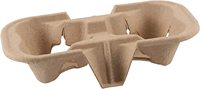Support réutilisable pour 2 gobelets en pâte de papier, pour café, thé et boissons chaudes, à emporter, vente en gros