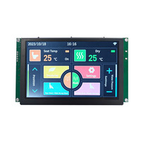 Layar LCD TFT UART 5.0 Inci Resolusi 800x480 RGB Lampu Latar LED Putih Kecerahan 500 Antarmuka HMI