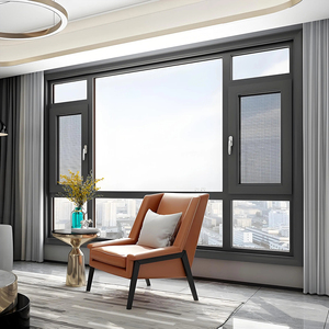 <span class=keywords><strong>Finestra</strong></span> a Battente in Lega di Alluminio Personalizzata con Doppio Vetro Temperato per Villa e Casa - Product Image 6