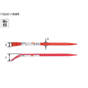 Palanca Hexagonal Yato de 400 mm, Grado Industrial, Punta Recta - Product Image 1